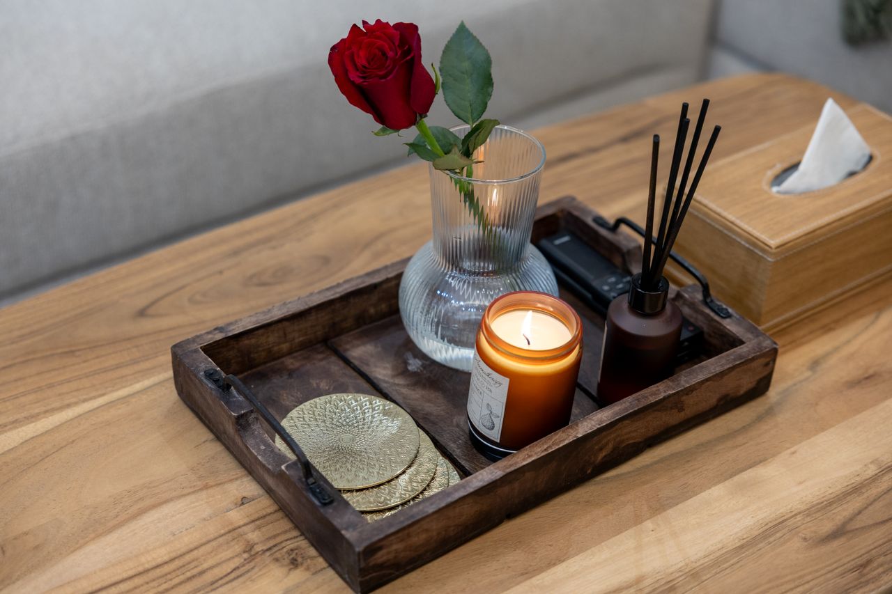 services-02 A collection of handcrafted wicker baskets and wooden trays showcasing rustic craftsmanship and design.